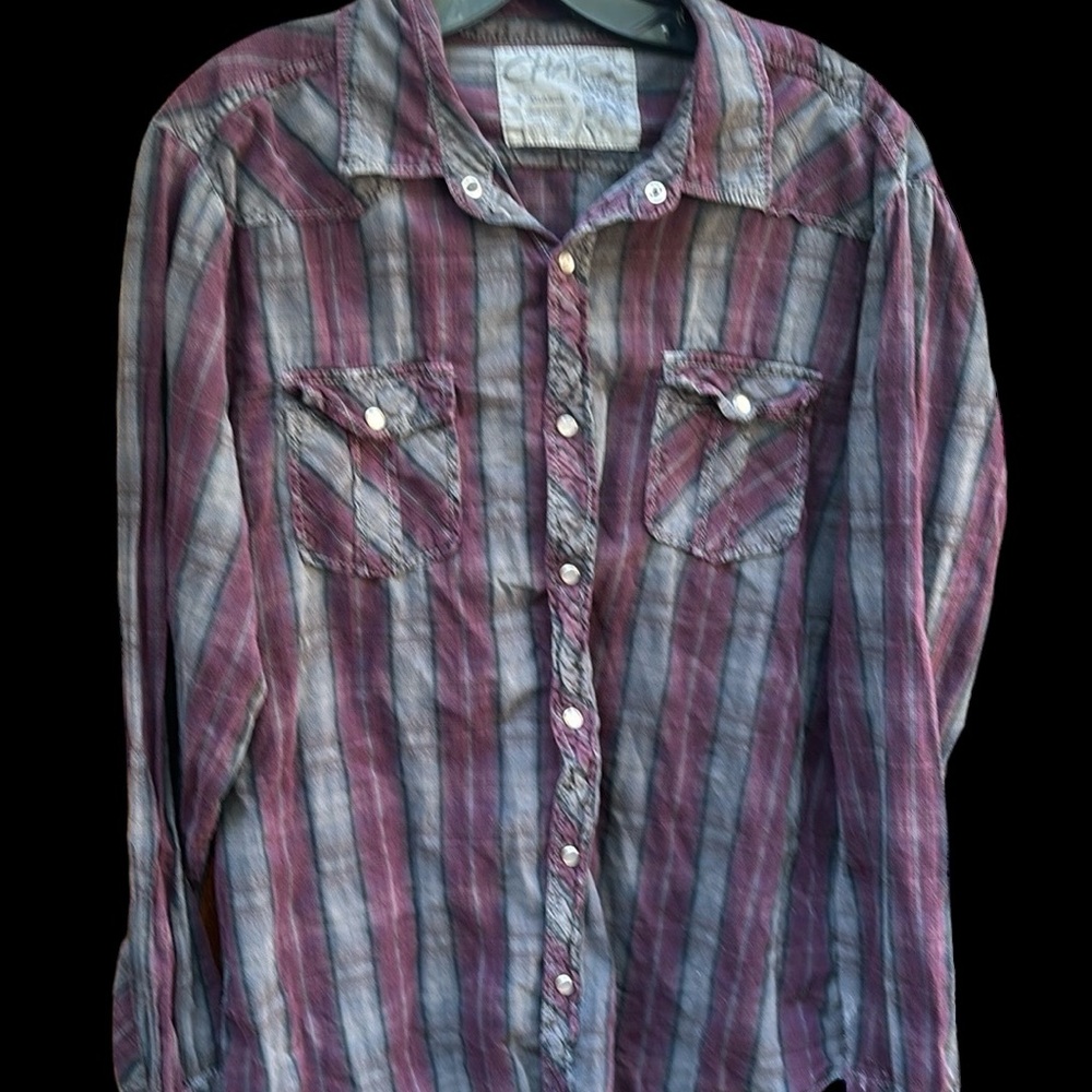 Chalc unisex flannel button down shirt xxl 100 cotton